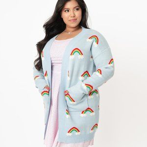 <Regular One Size> rainbow print cardigan